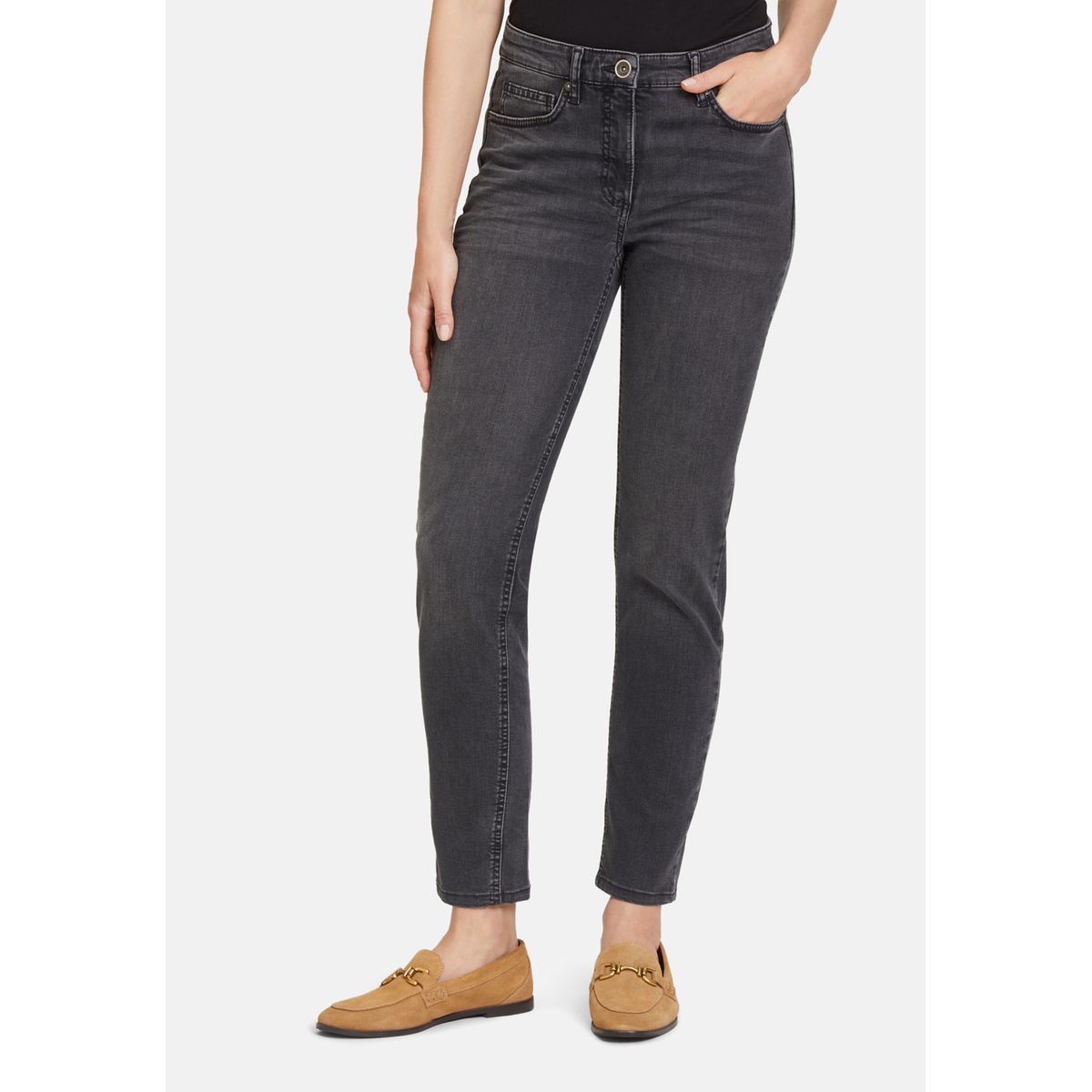 Jean slim camel clearance femme