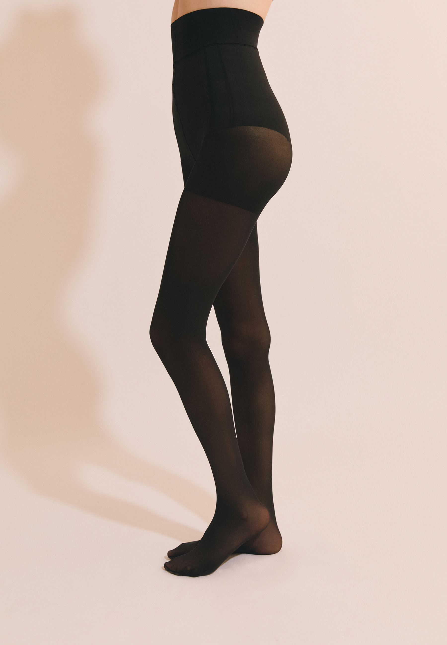 Collant sculptant transparent - 30 Deniers 30D TAILLE HAU, ETAM