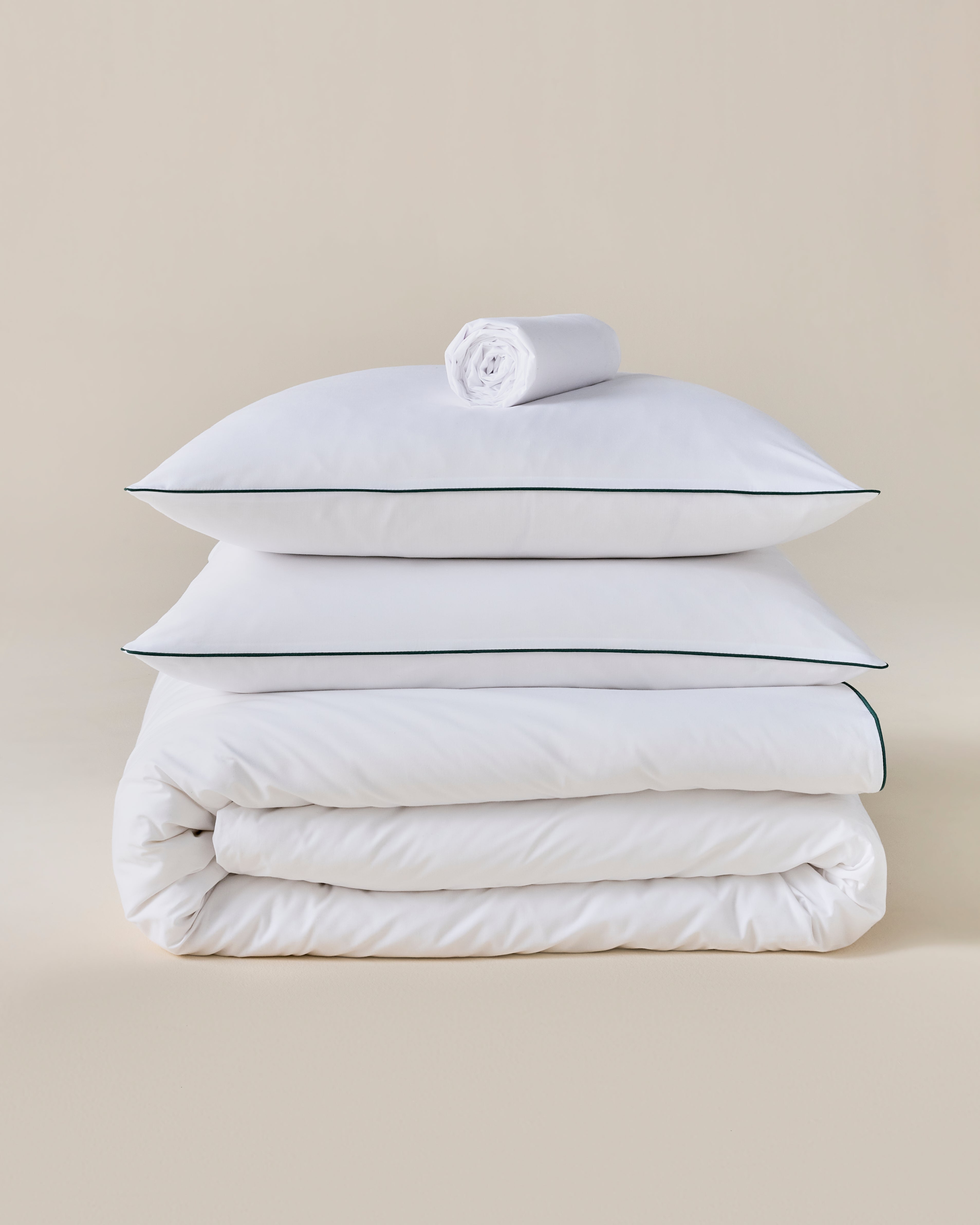 Draps housse en percale de coton, BONNUIT