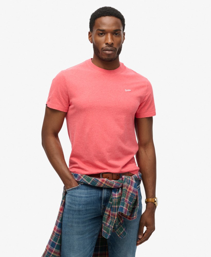 T-shirt Essential logo micro en coton bio, SUPERDRY