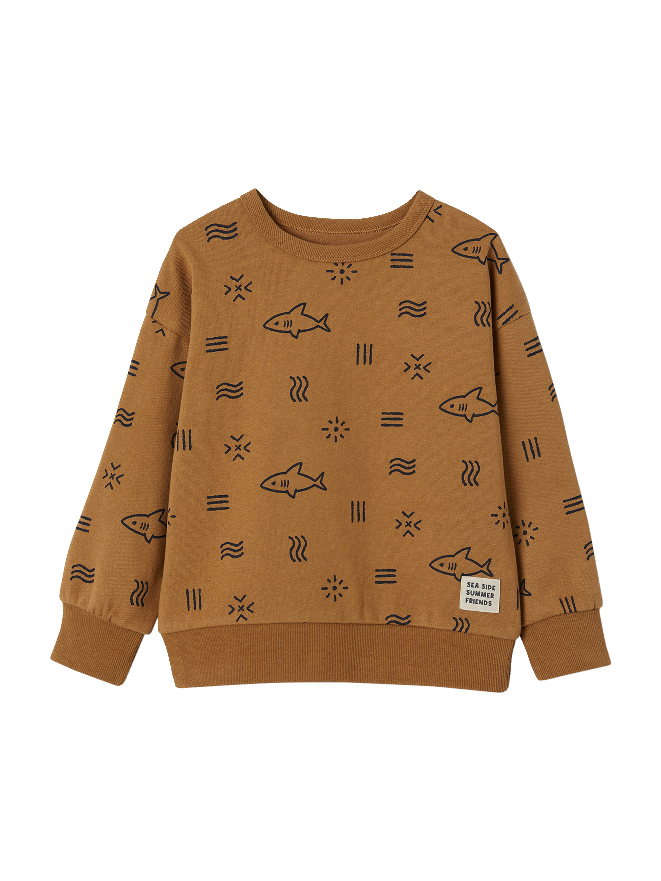 Sweat motifs requins, VERTBAUDET