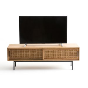 TV-meubel in eik en vlechtwerk 160 cm, Waska LA REDOUTE INTERIEURS image