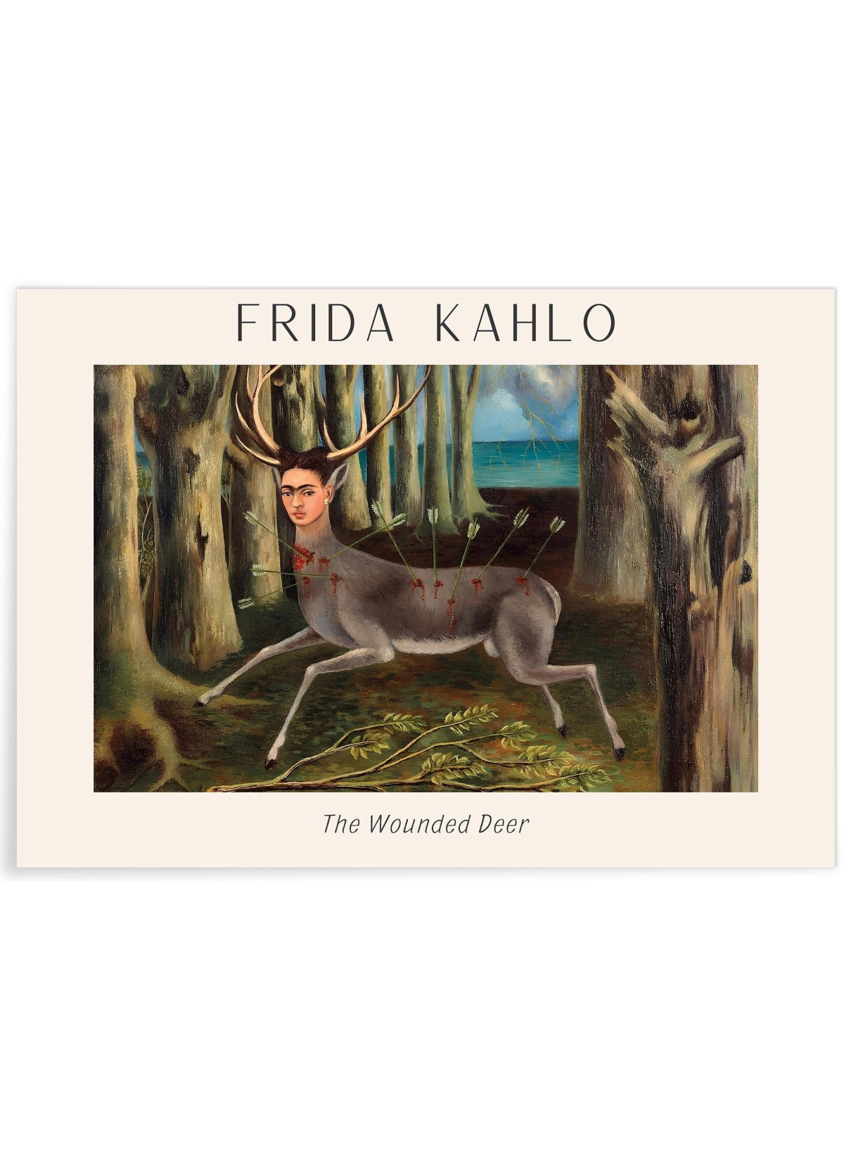 Affiche Frida Kahlo « The Wounded Deer », L'AFFICHERIE