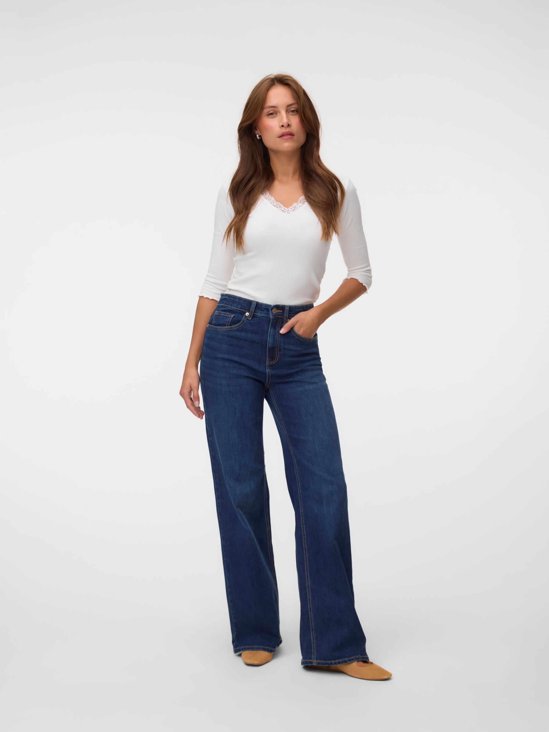 Jean À Coupe Large, VERO MODA