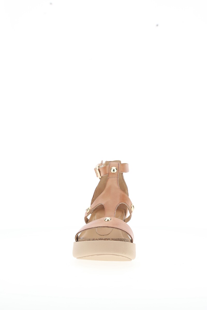 MJUS Sandalias con tacón en cuña de piel — photo 3