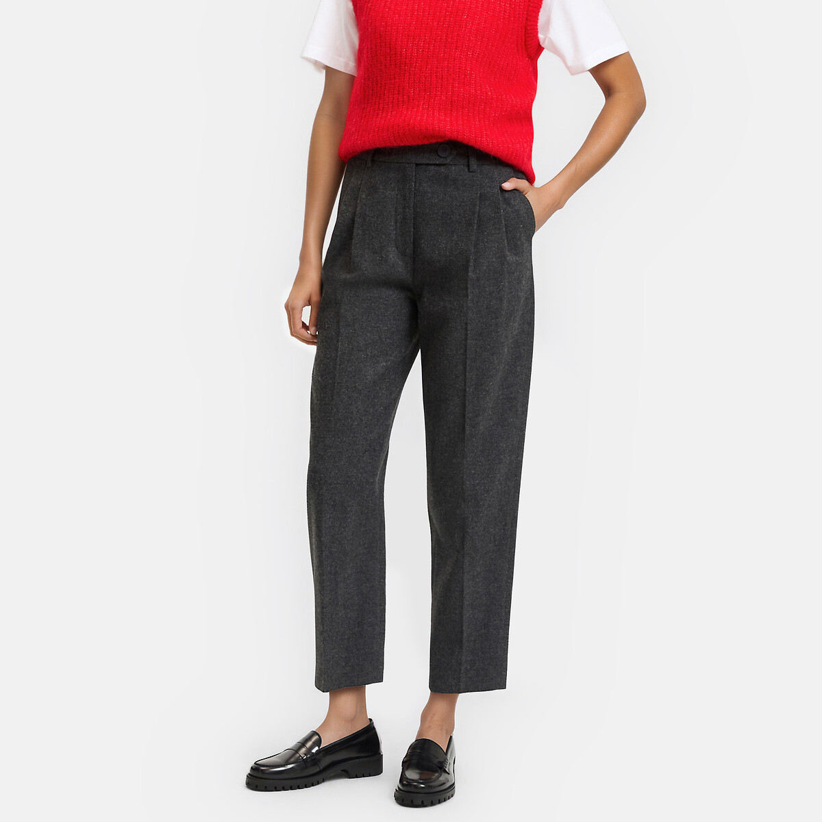 Pantalon cigarette, à pinces , LA REDOUTE COLLECTIONS