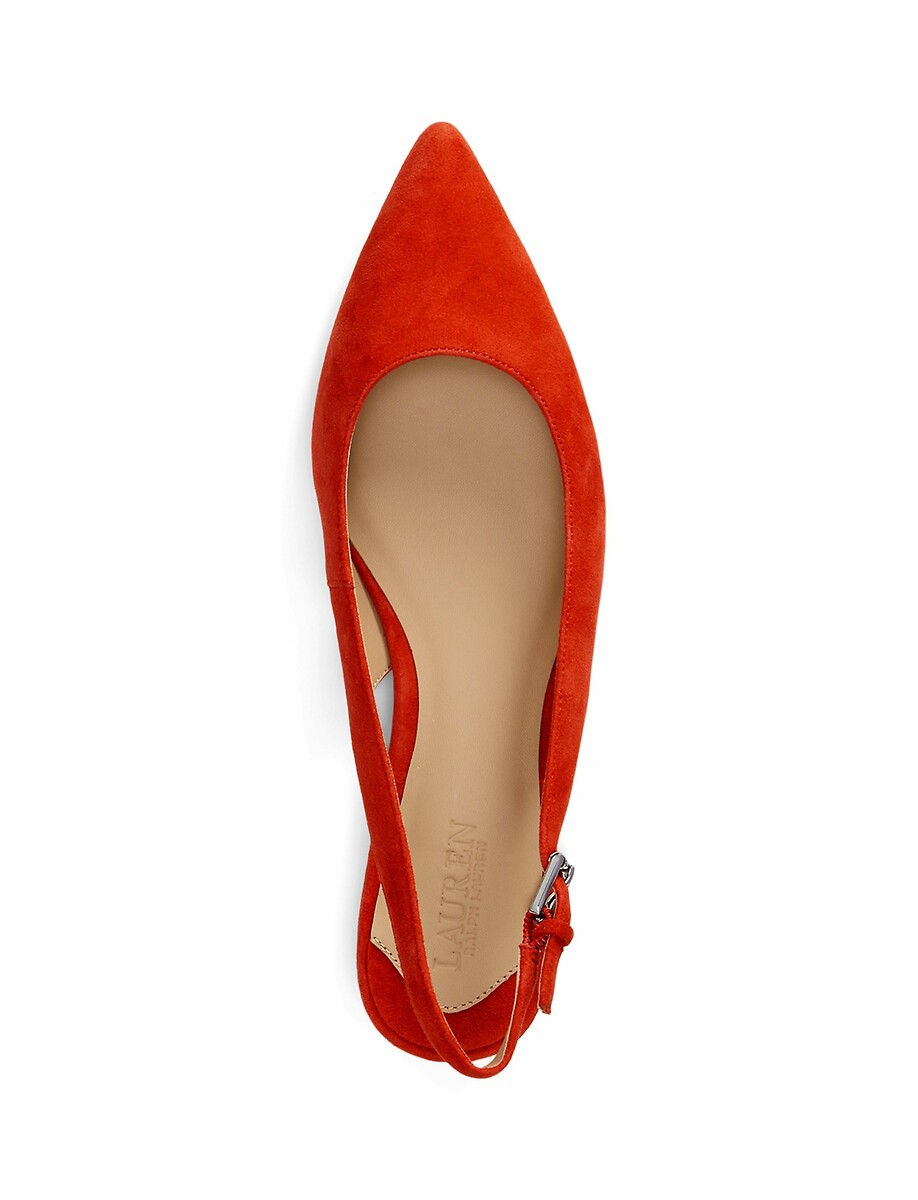 Lauren Ralph Lauren Bailarinas mary-jane de piel de ante Emellie — foto 4