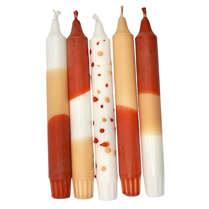 Lot de 5 bougies SABLE, EKRU