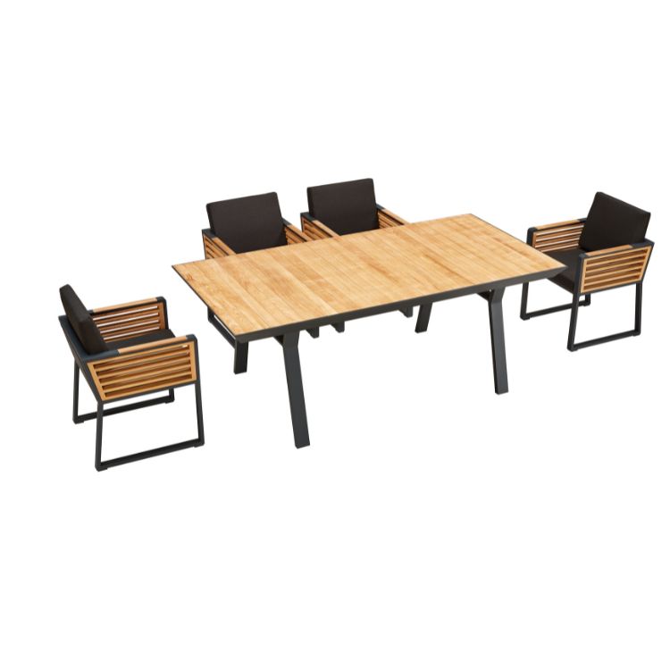 Ensemble repas 6places table et chaises en teck, COFY, AU JARDIN DE CHLOÉ