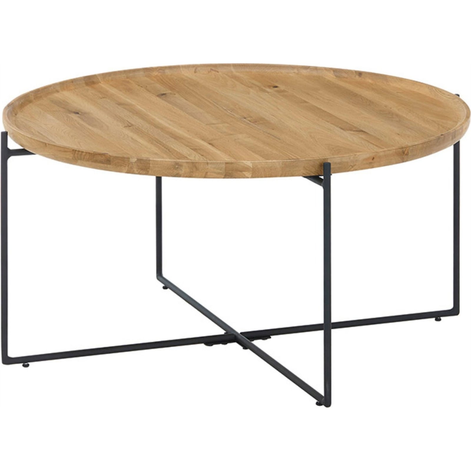 Table basse ronde en bois massif TREVISO, RECOLLECTION