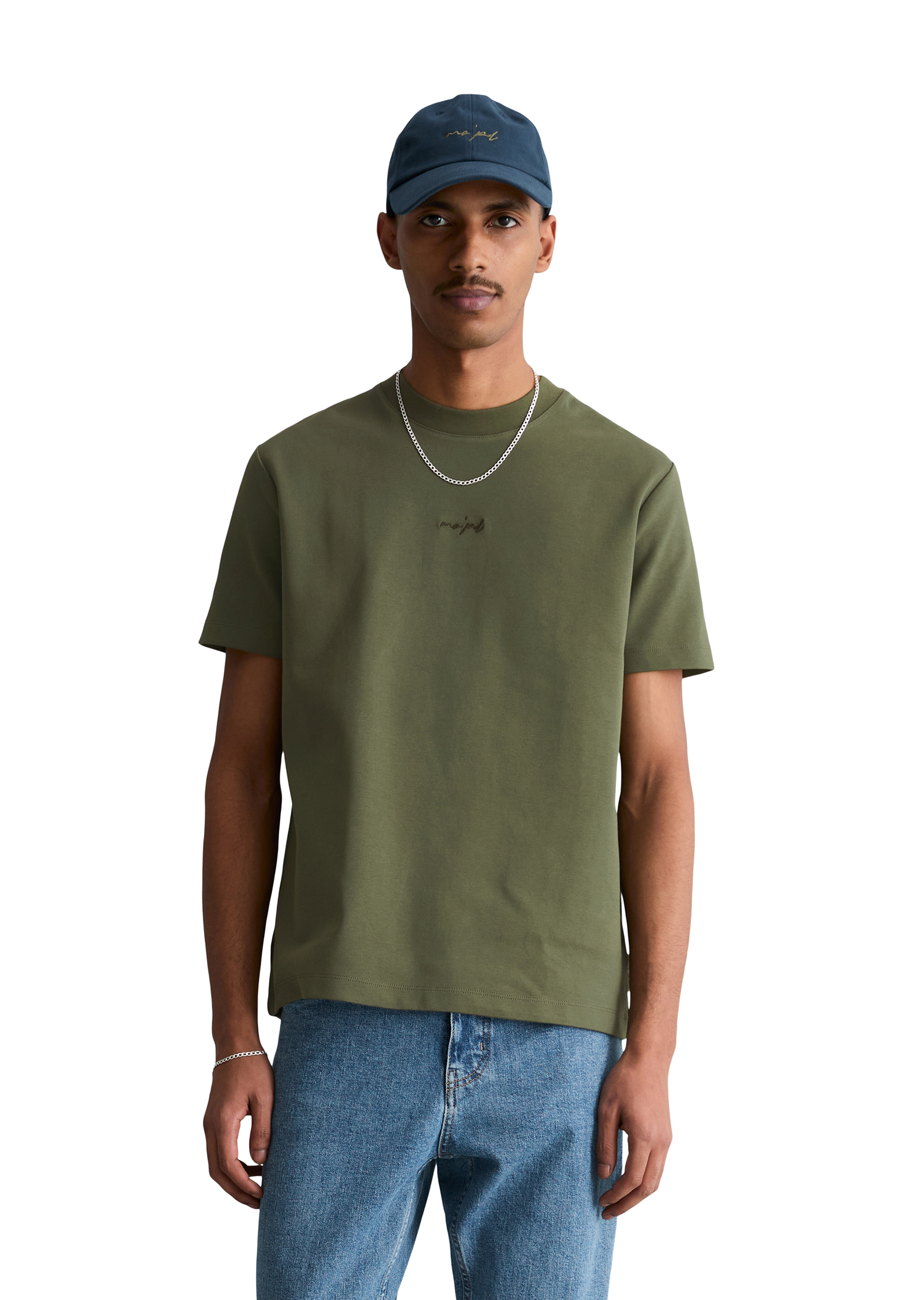 T-shirt relaxed en jersey de coton bio épais, MARC O’POLO DENIM