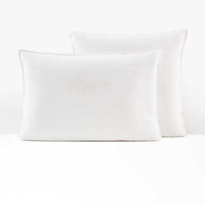 Scénario Embroidered 100% Washed Cotton Pillowcase LA REDOUTE INTERIEURS