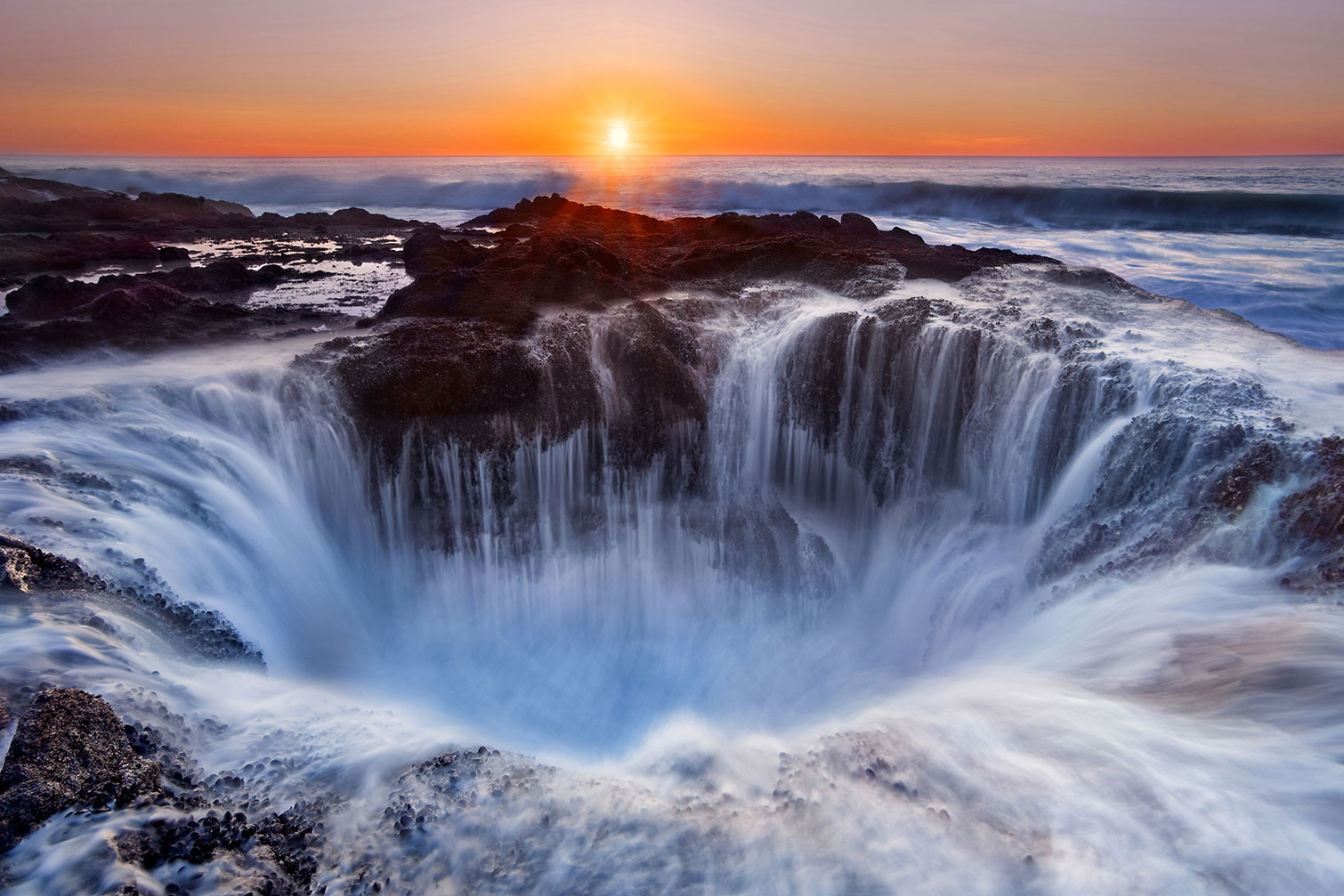 Tableau Le puit de Thor en Oregon, HEXOA