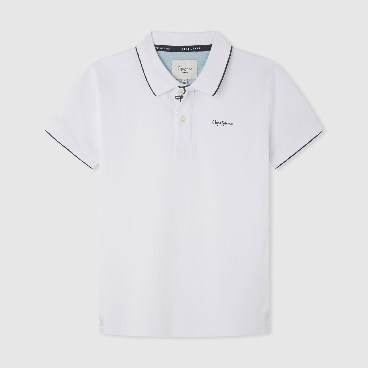 Logo print polo shirt in cotton with short sleeves Pepe Jeans La