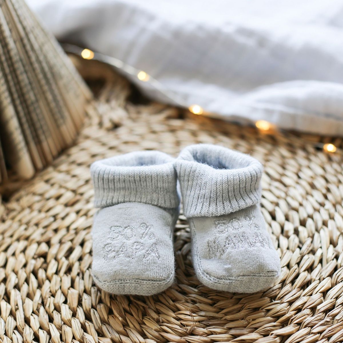 Chaussons b b 50 papa 50 maman Trois Kilos Sept La Redoute