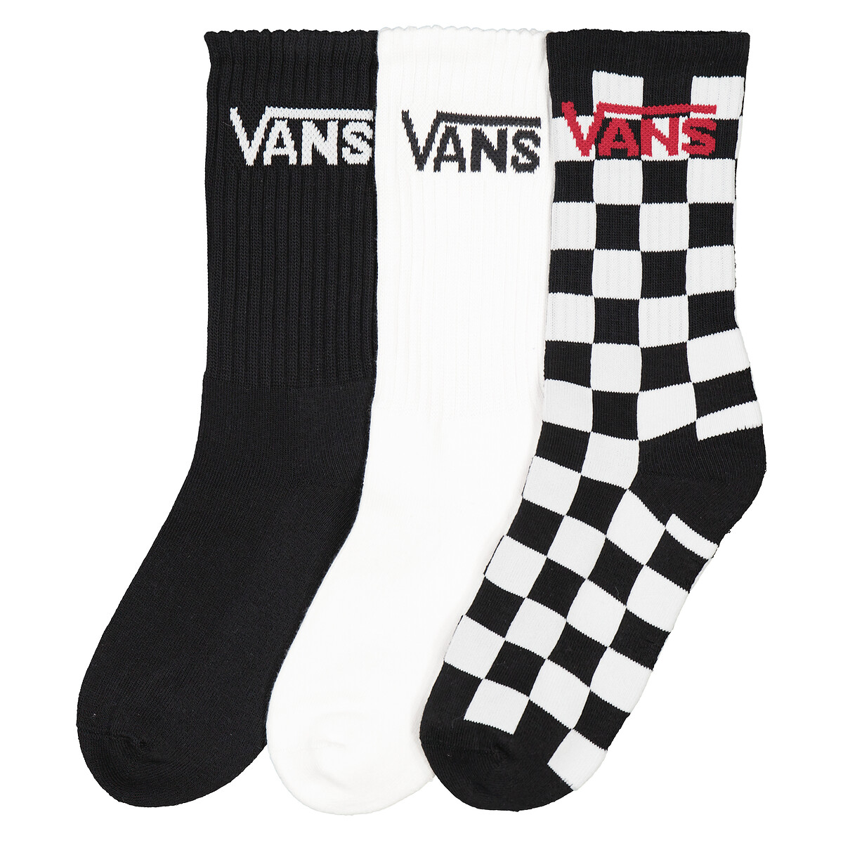 Lot de 3 paires de chaussettes hautes Vans La Redoute