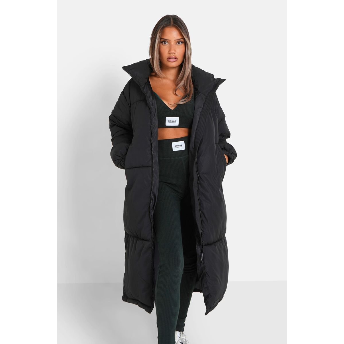 Doudoune longue imprim e femme La Redoute