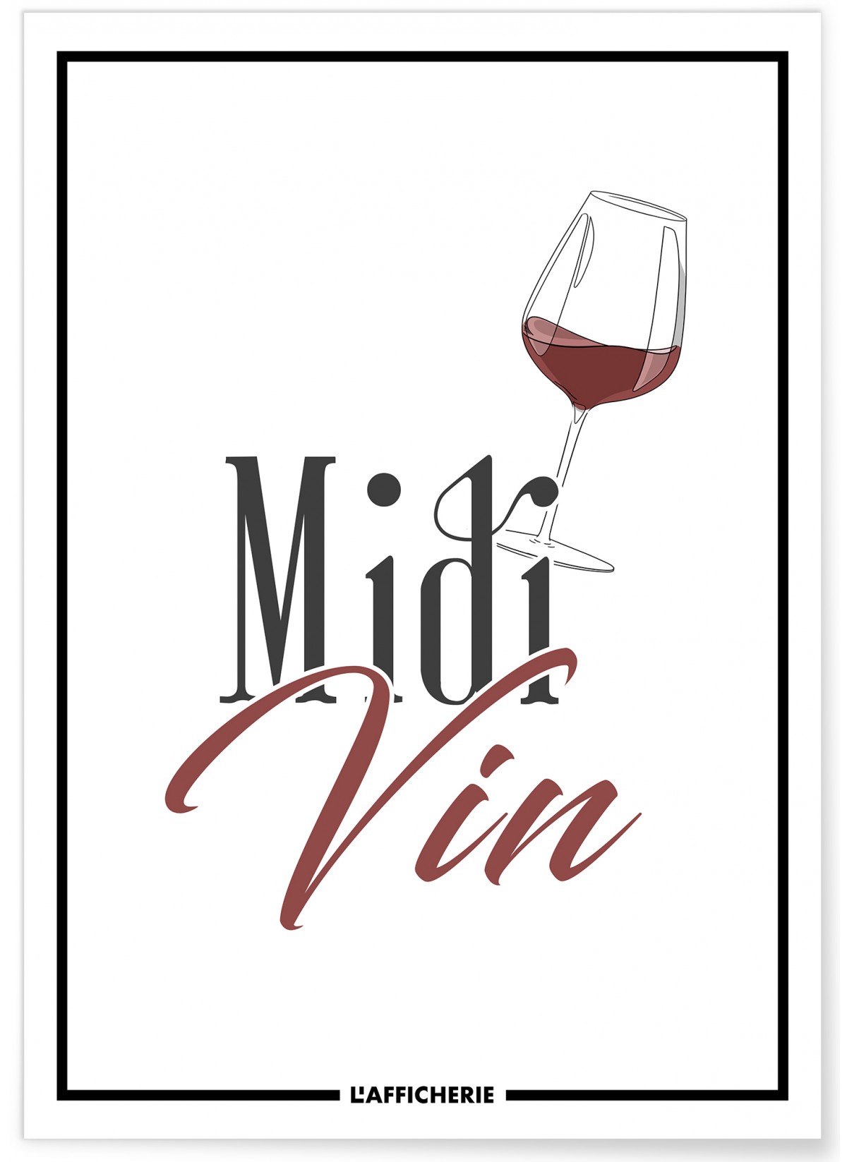 Affiche Midi Vin, L'AFFICHERIE