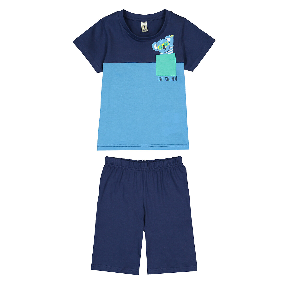 Printed cotton short pyjamas, 3-8 years 
