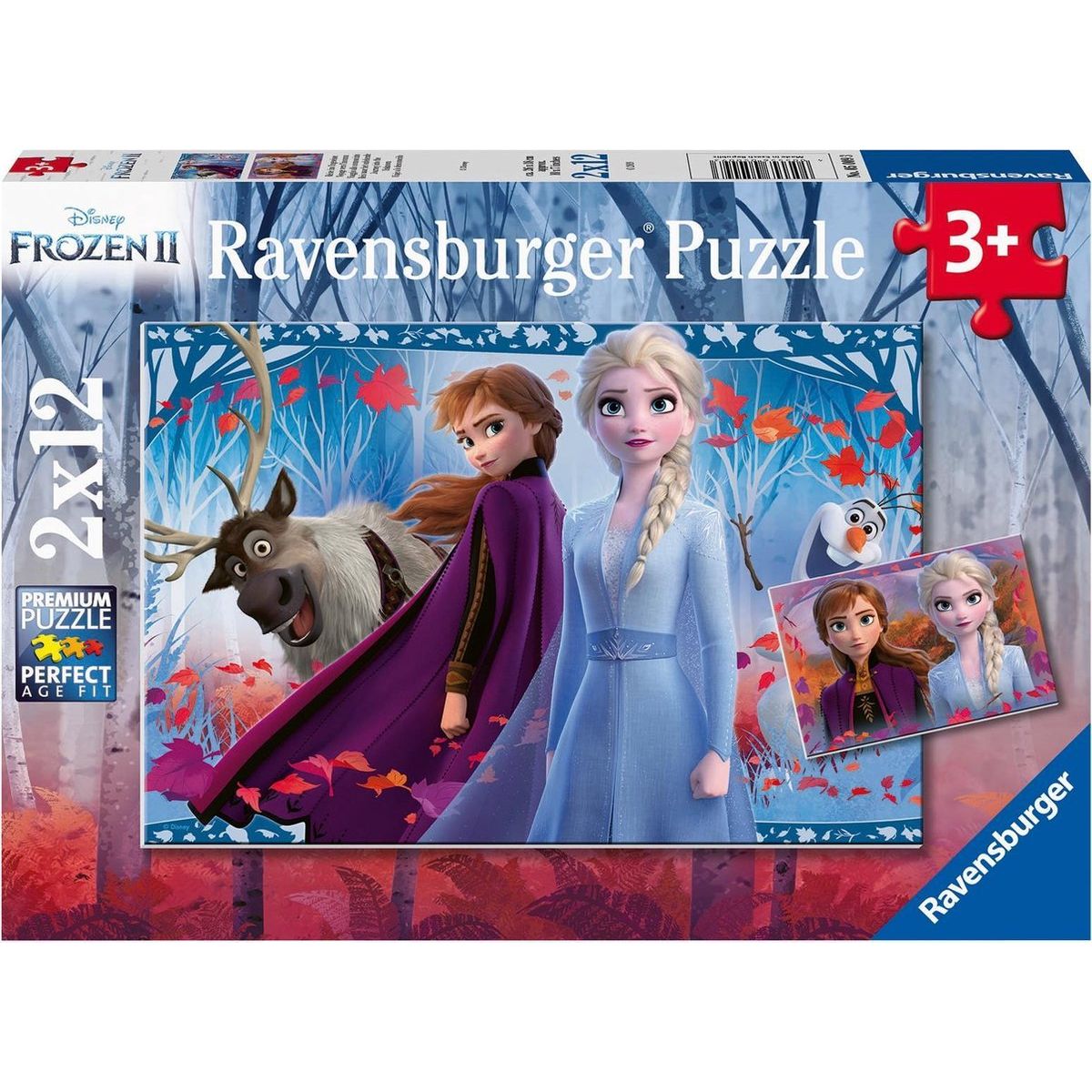 Ravensburger - Puzzle Enfant - Puzzles 2x12 p - Mes dinos préférés