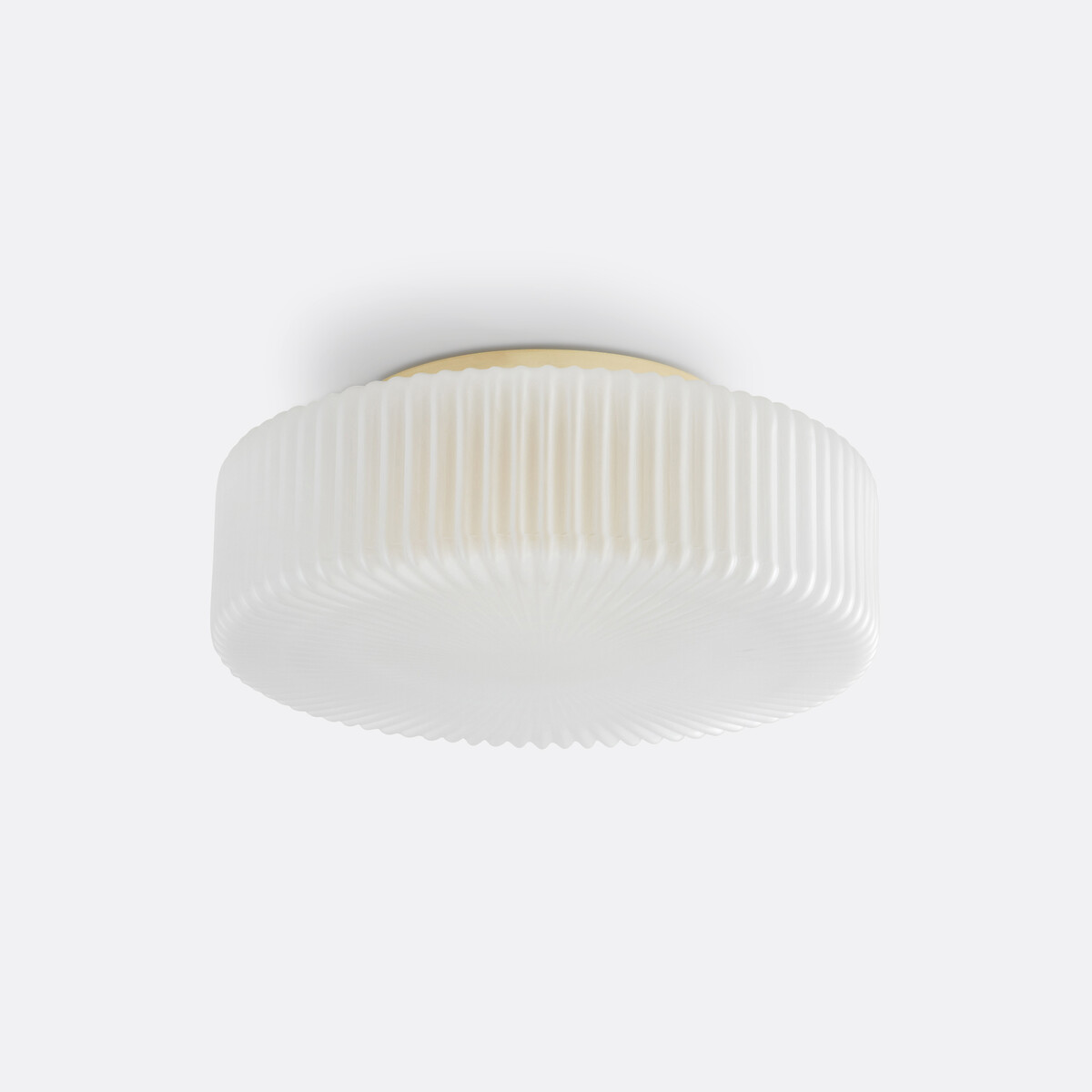 Plafonnier ou applique, en verre strié opaline, PHÉRADÉ, LA REDOUTE INTERIEURS