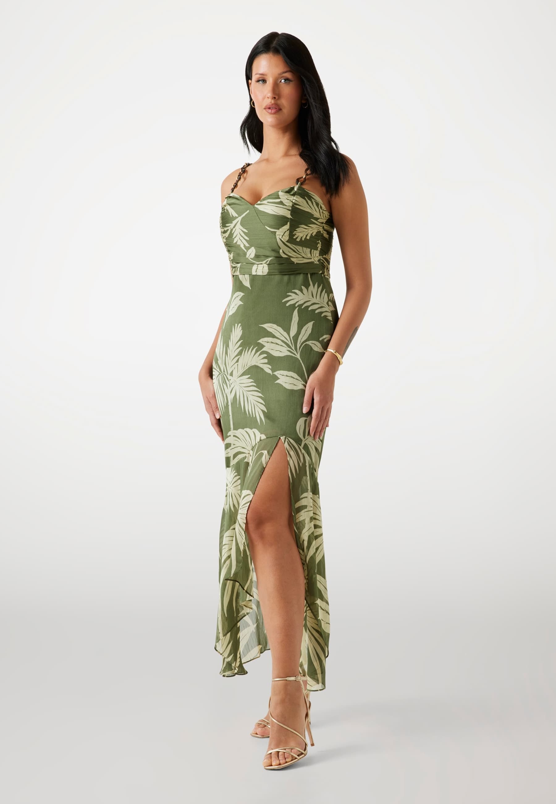 Maxi Robe Mousseline Imprimée, GUESS