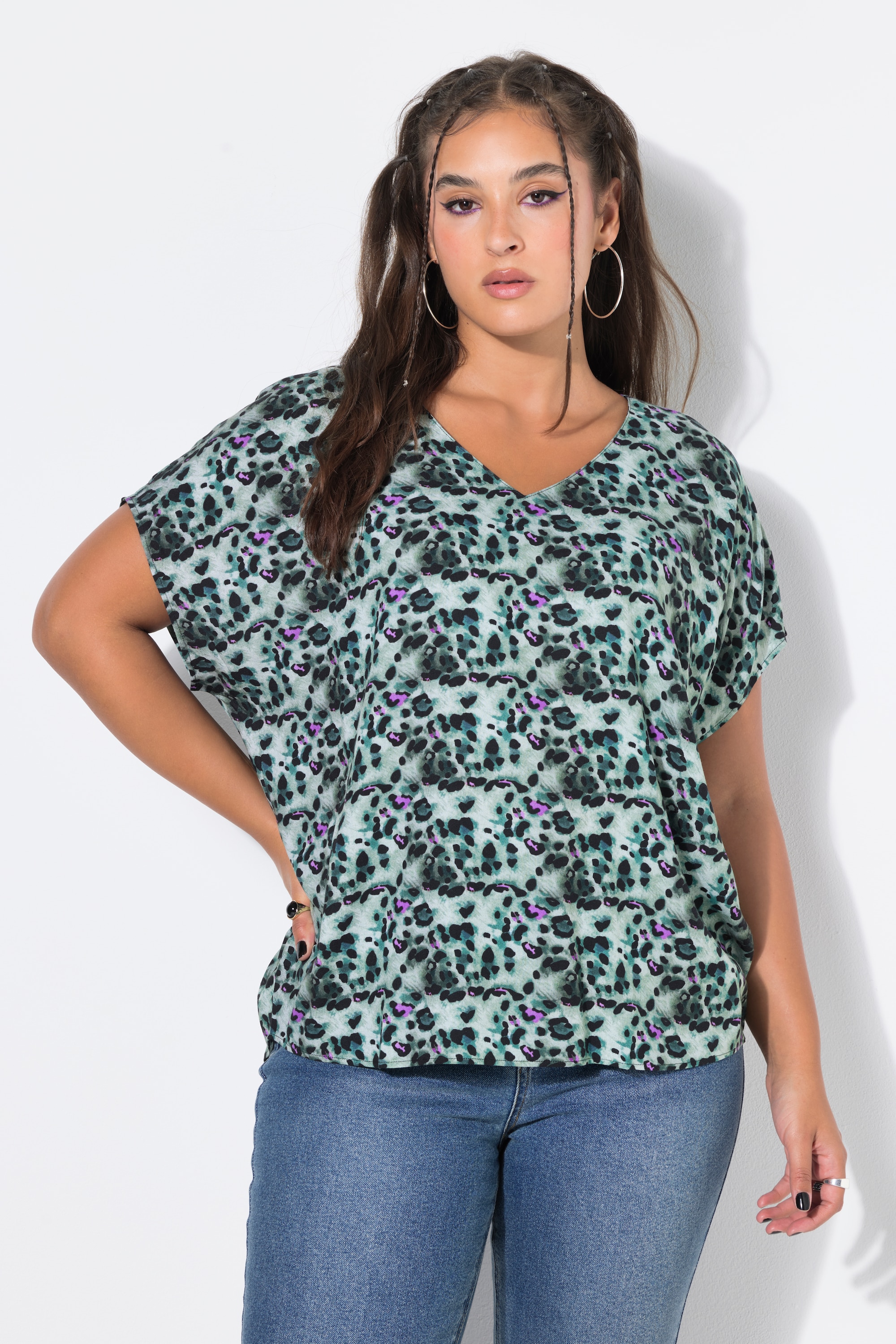 T-shirt oversize, imprimé léopard coloré, STUDIO UNTOLD