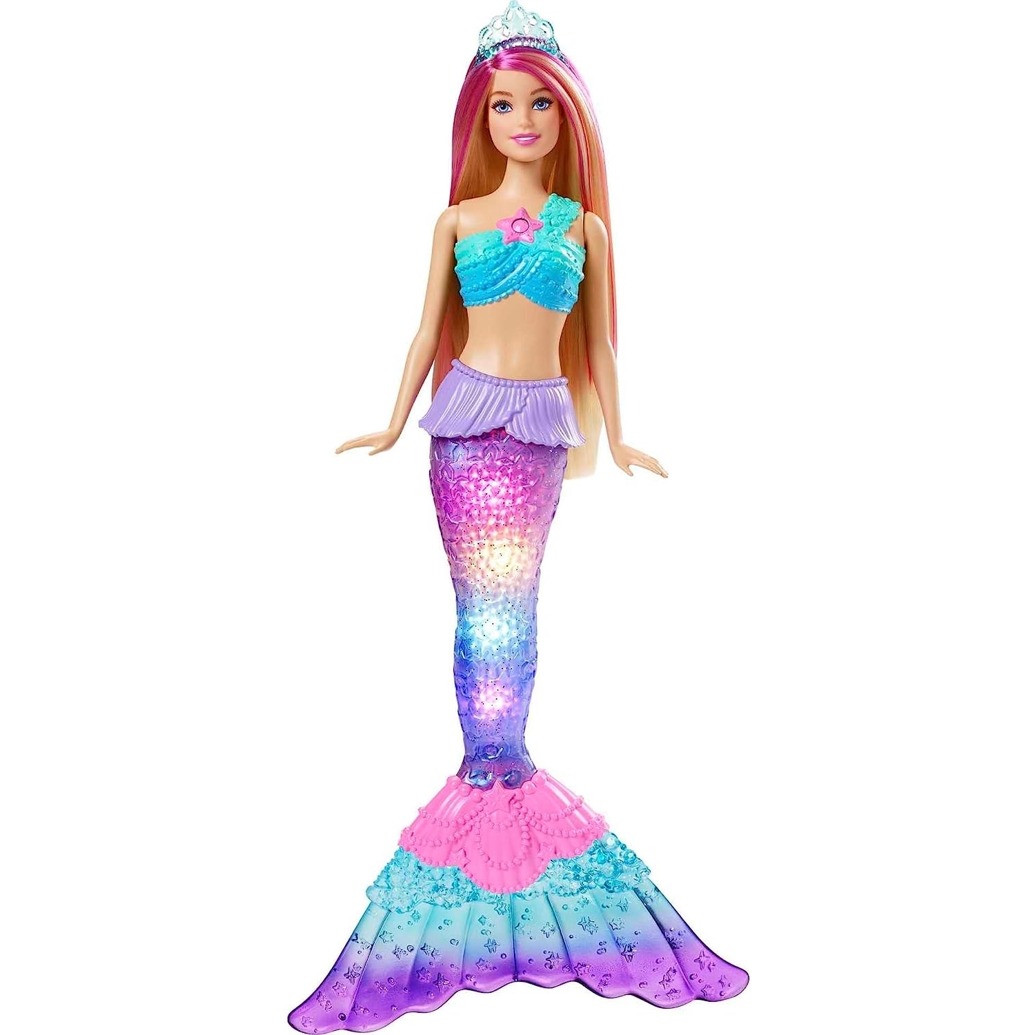 Barbie poupee barbie dreamtopia sirene lumieres scintillantes 3 7 ans multicolore Barbie La Redoute