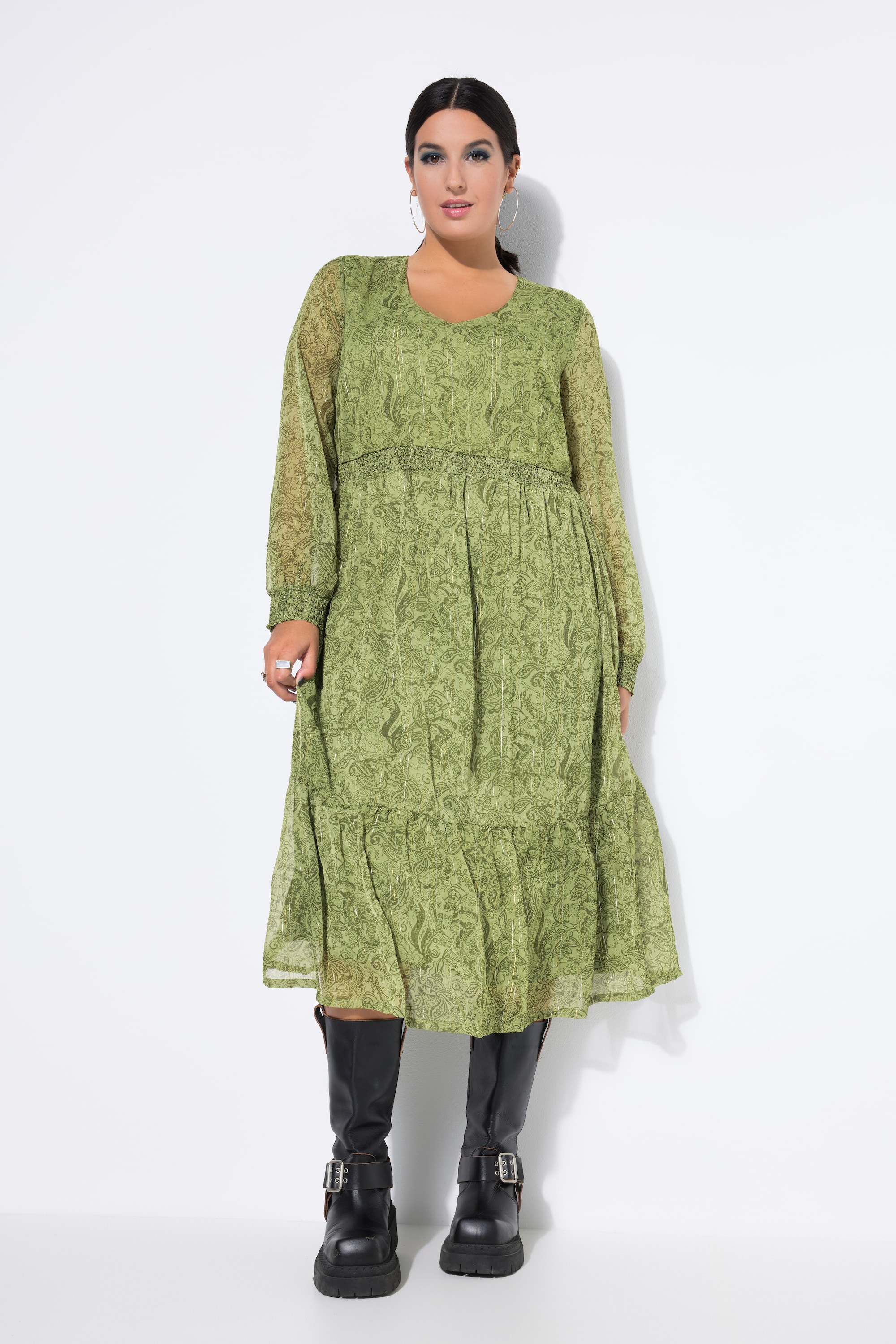 Robe midi évasée agrémentée d'un imprimé, STUDIO UNTOLD