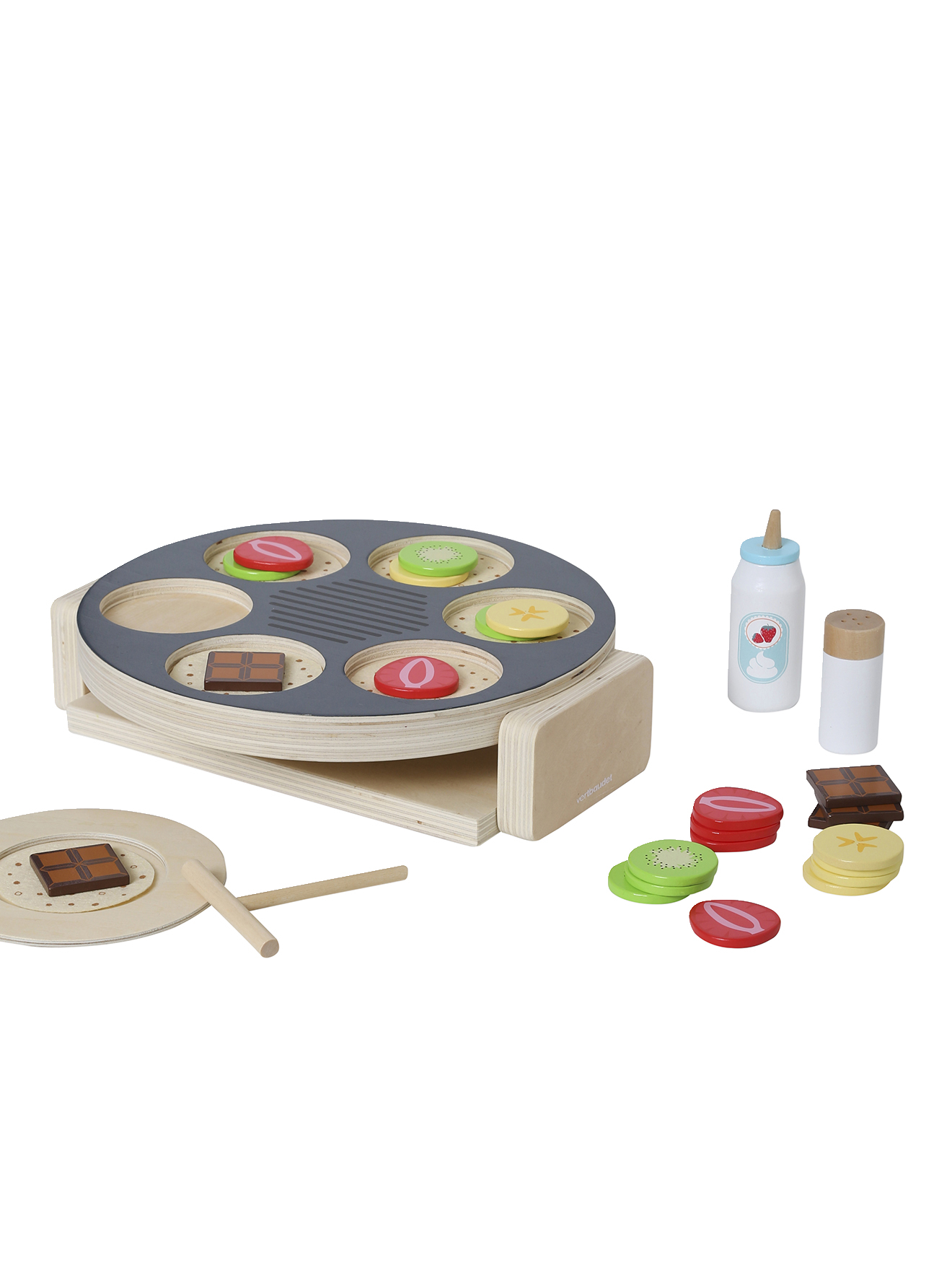 Set crêpes party en bois, VERTBAUDET