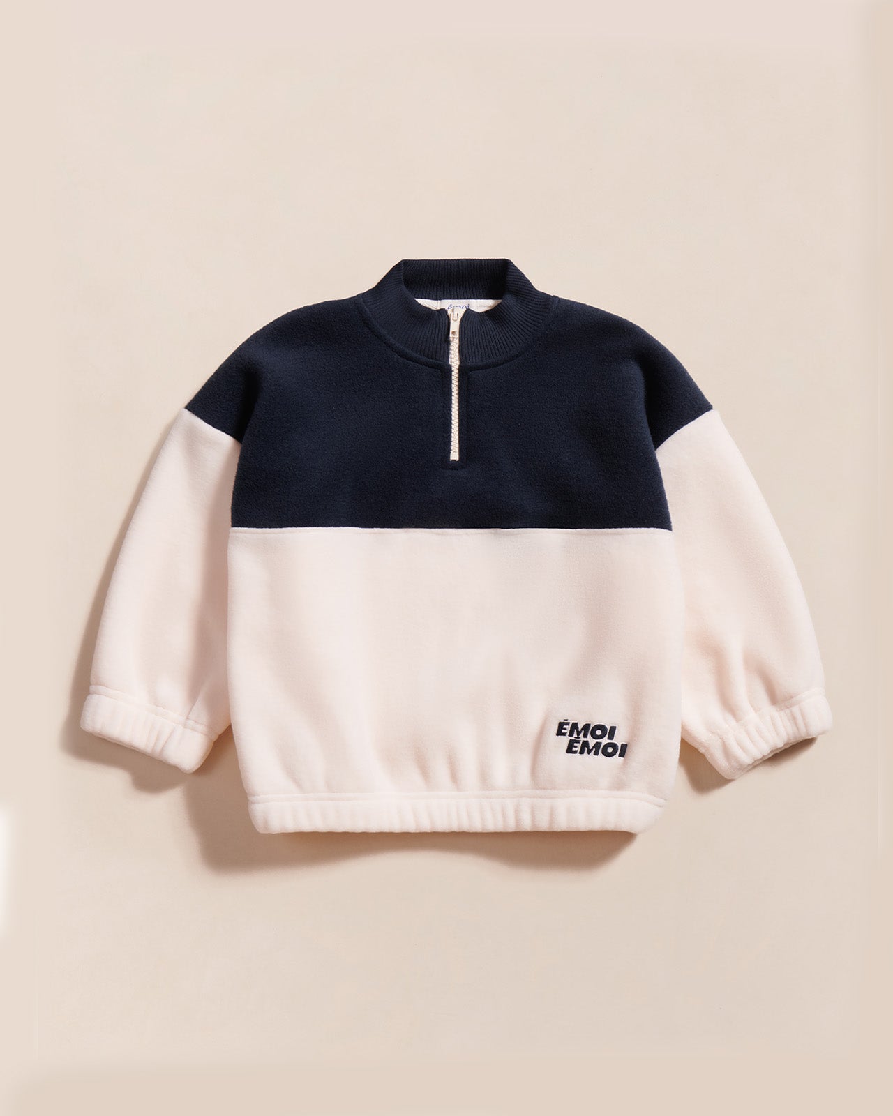 Sweat en polaire recyclée, POLAIRE ZIPPÉE, EMOI EMOI