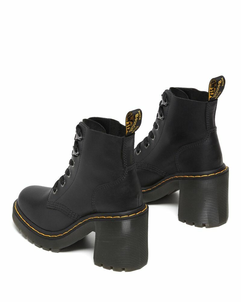 Dr. Martens Botines con cordones y tacón Jesy en piel con acabado satinado — photo 5
