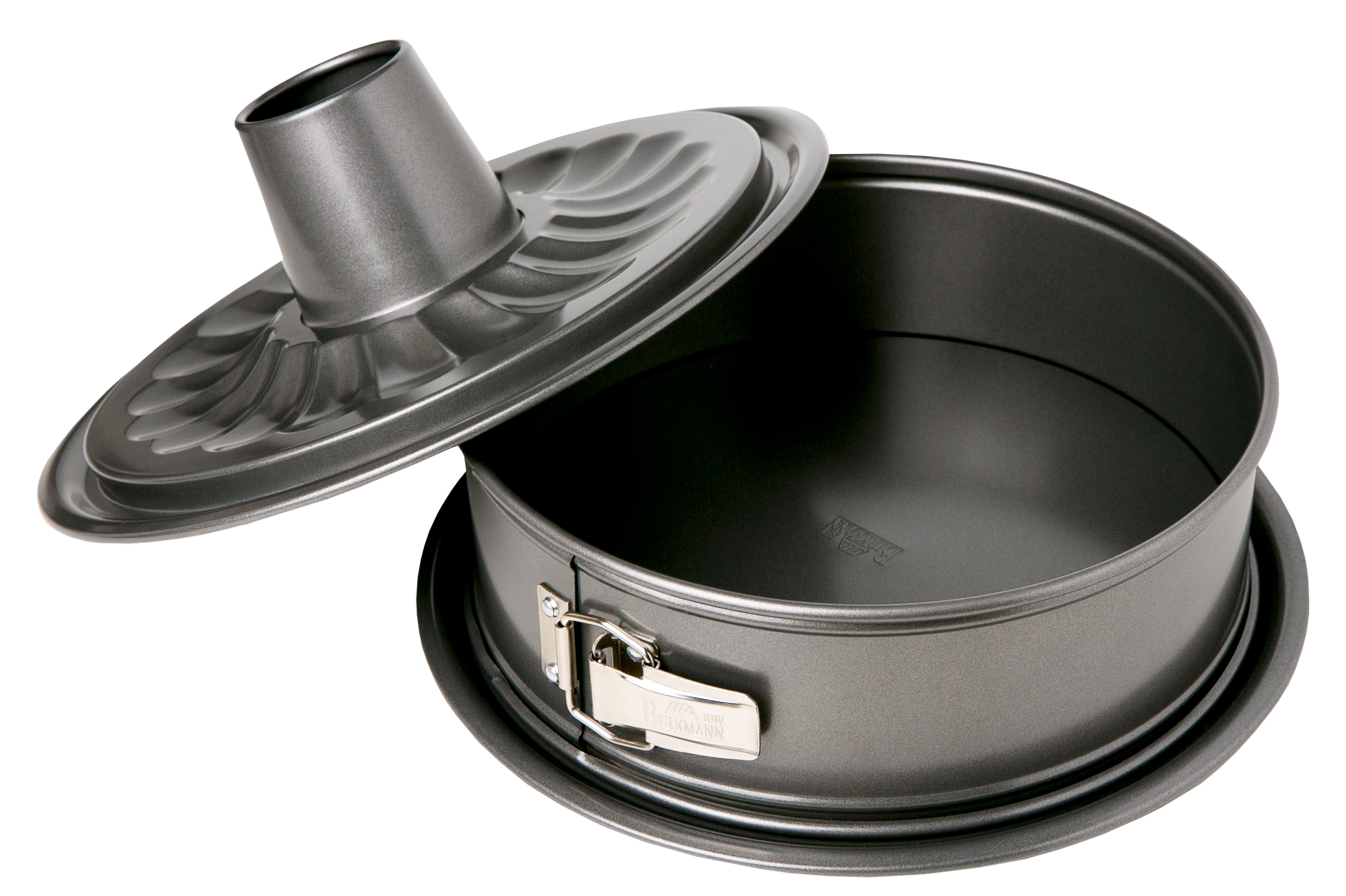 Moule à fond amovible, 2 fonds, en acier carbone, EASY BAKING, BIRKMANN