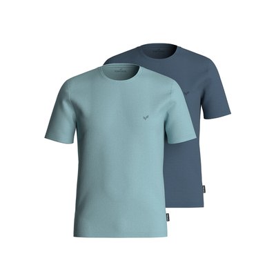 Pack of 2 Rift T-Shirts in Cotton with Crew Neck KAPORAL