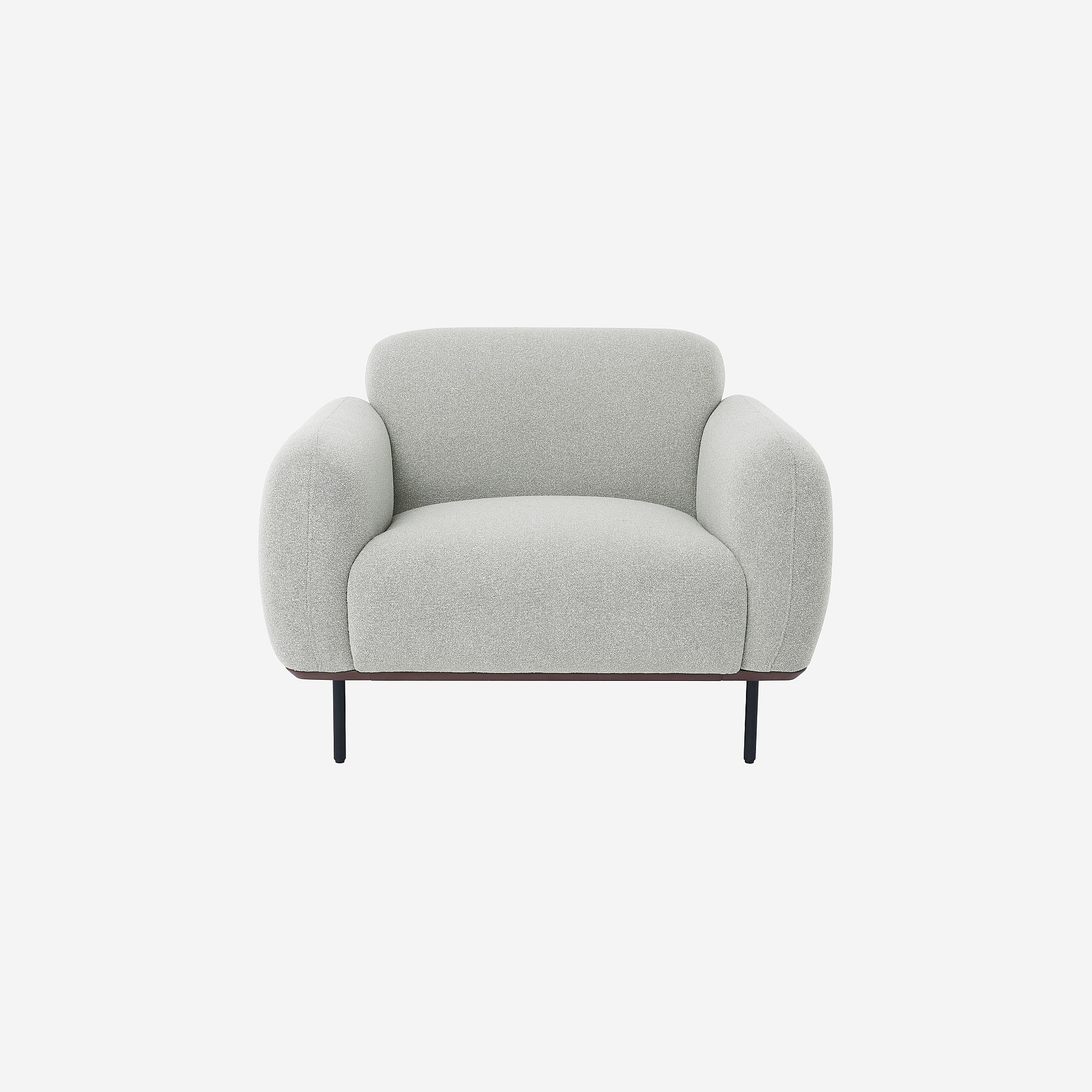 Fauteuil droit polyester LARIMAR, HABITAT