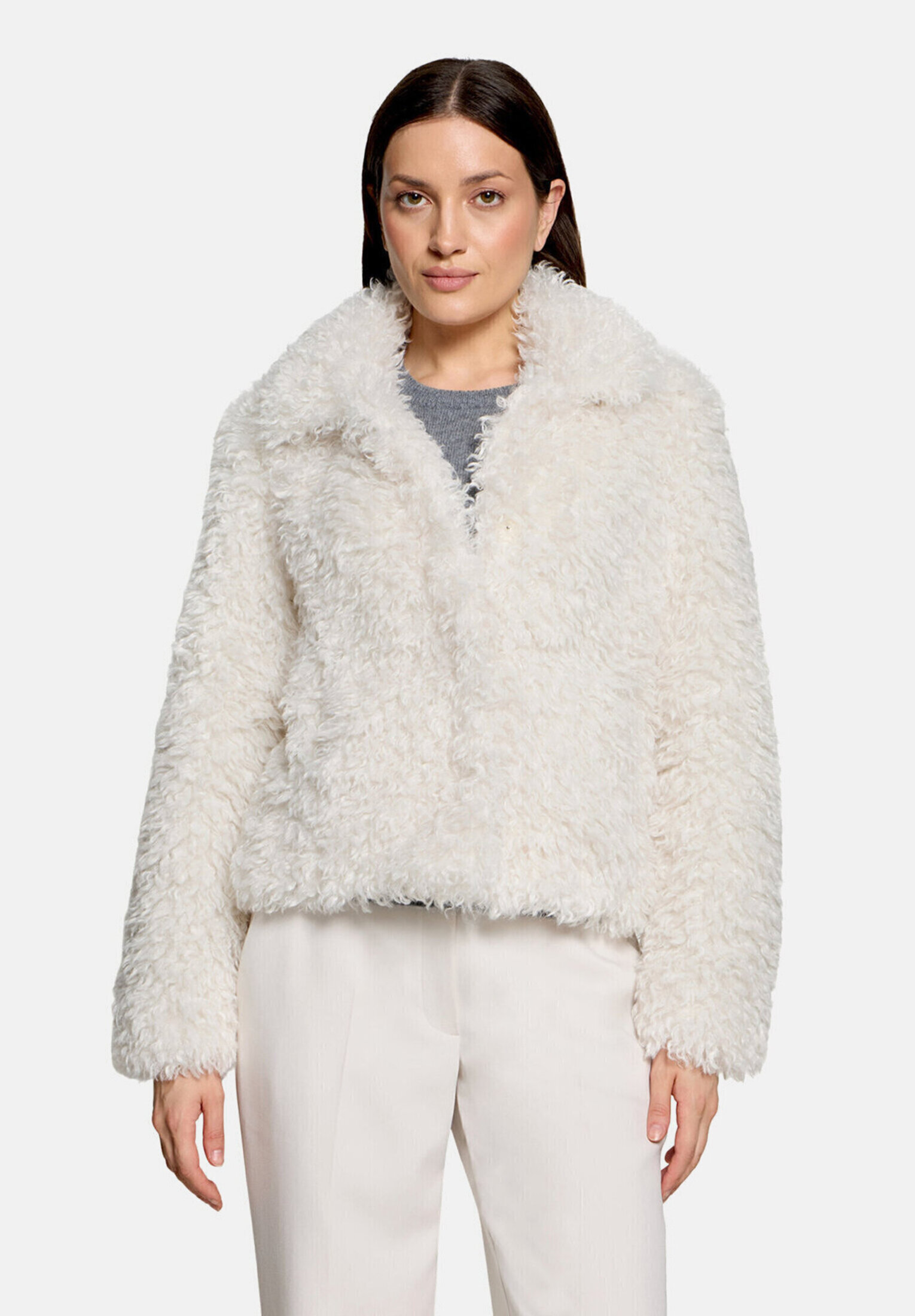 Veste en peluche à col, BETTY & CO