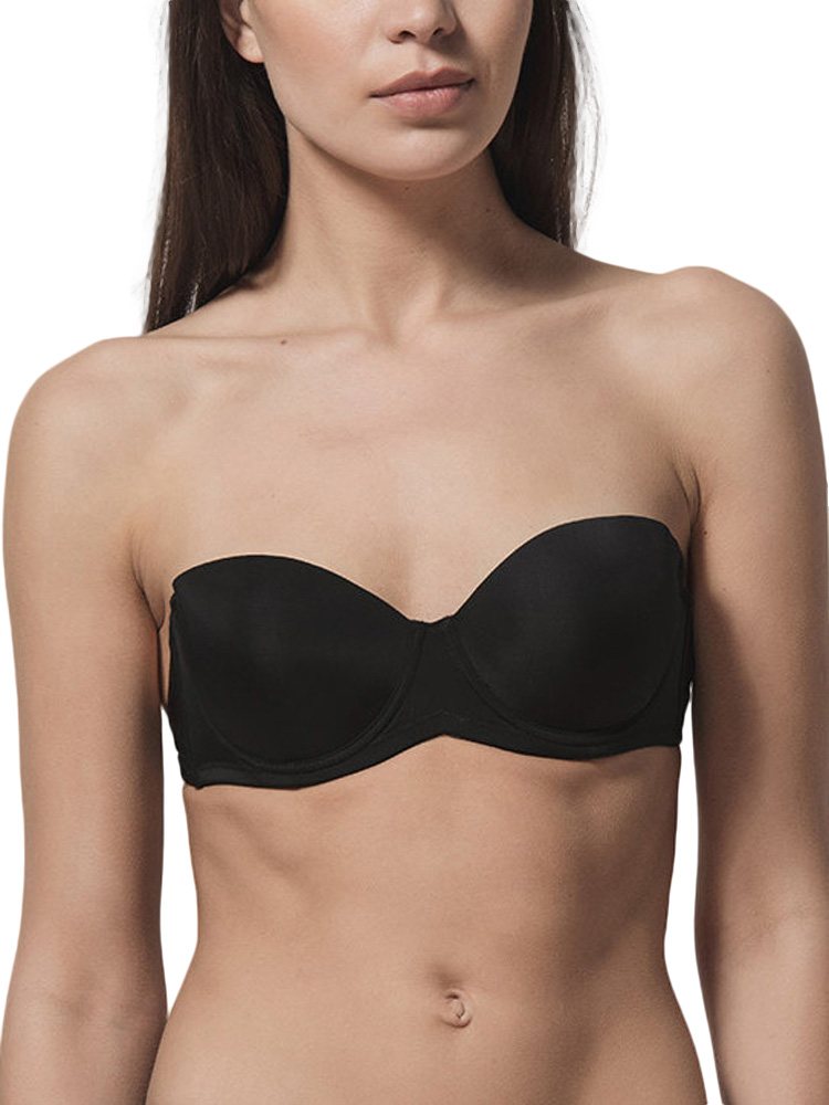 Soutien-gorge bandeau multi-positions Secret noir, LUNA SPLENDIDA
