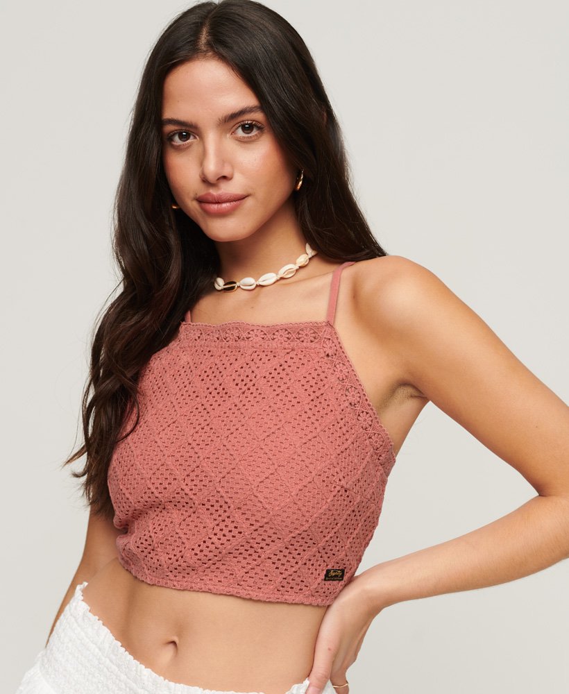 Haut court en crochet Vintage, SUPERDRY