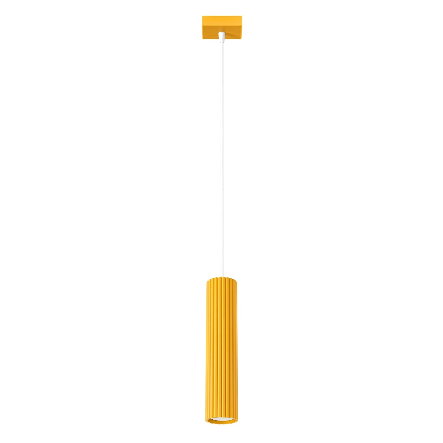 Suspension Aluminium Jaune GU10 1 KARBON, EDEN