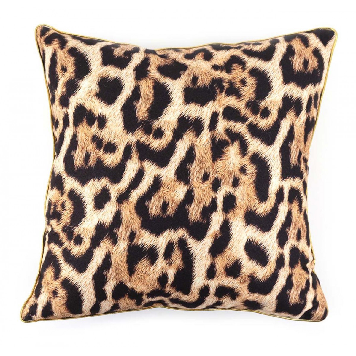 Coussin Polyester Polylin Marron 45x45cm -, DECORATION D’AUTREFOIS