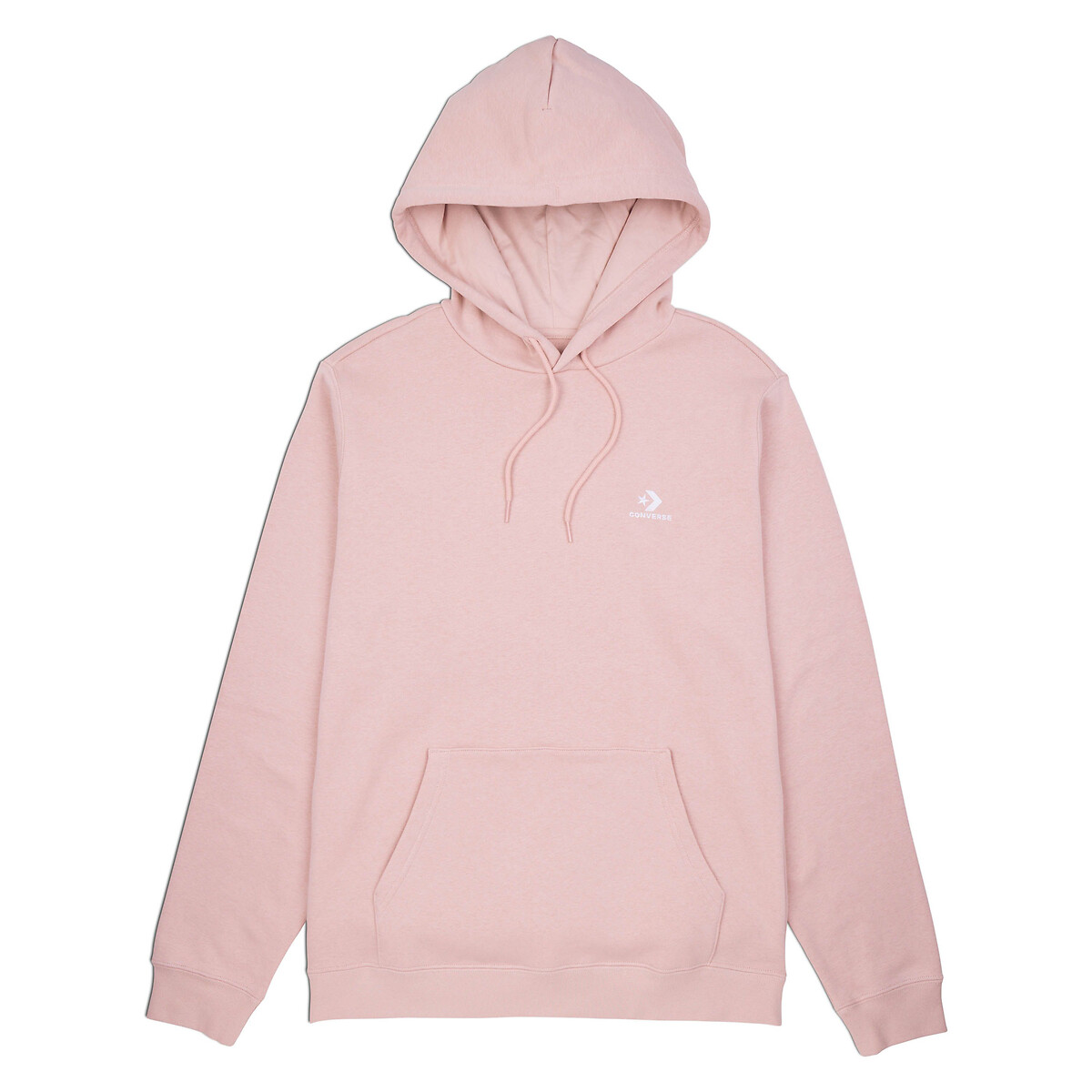Star chevron unisex hoodie with embroidered logo in cotton mix Converse |  La Redoute