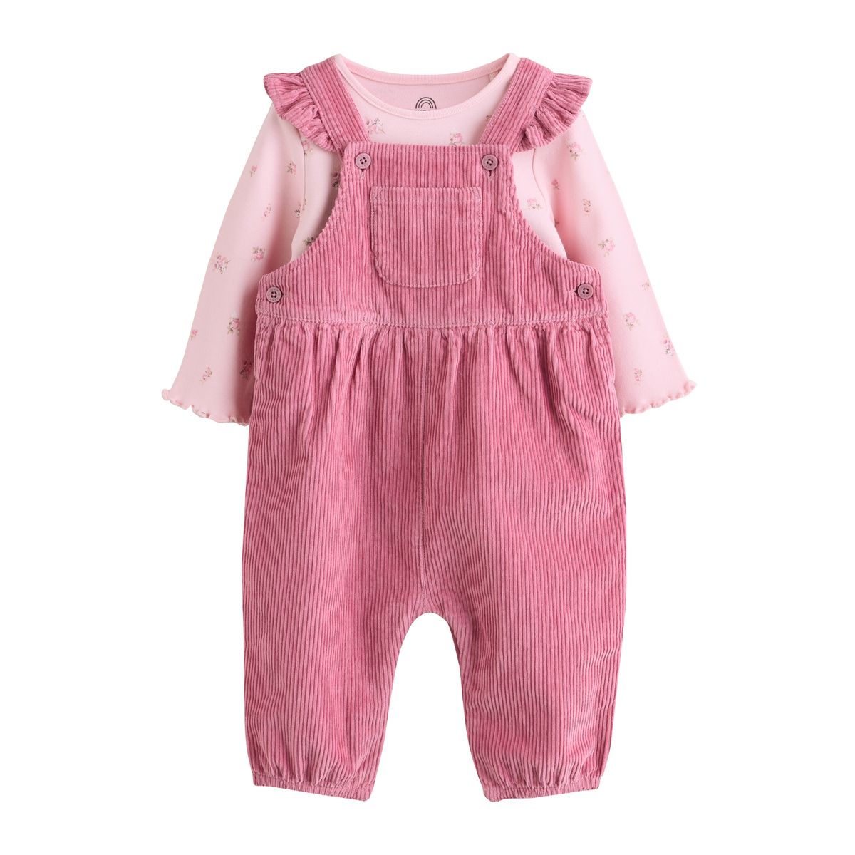 Salopette en velours et body bébé, 2 pièces, NEXT