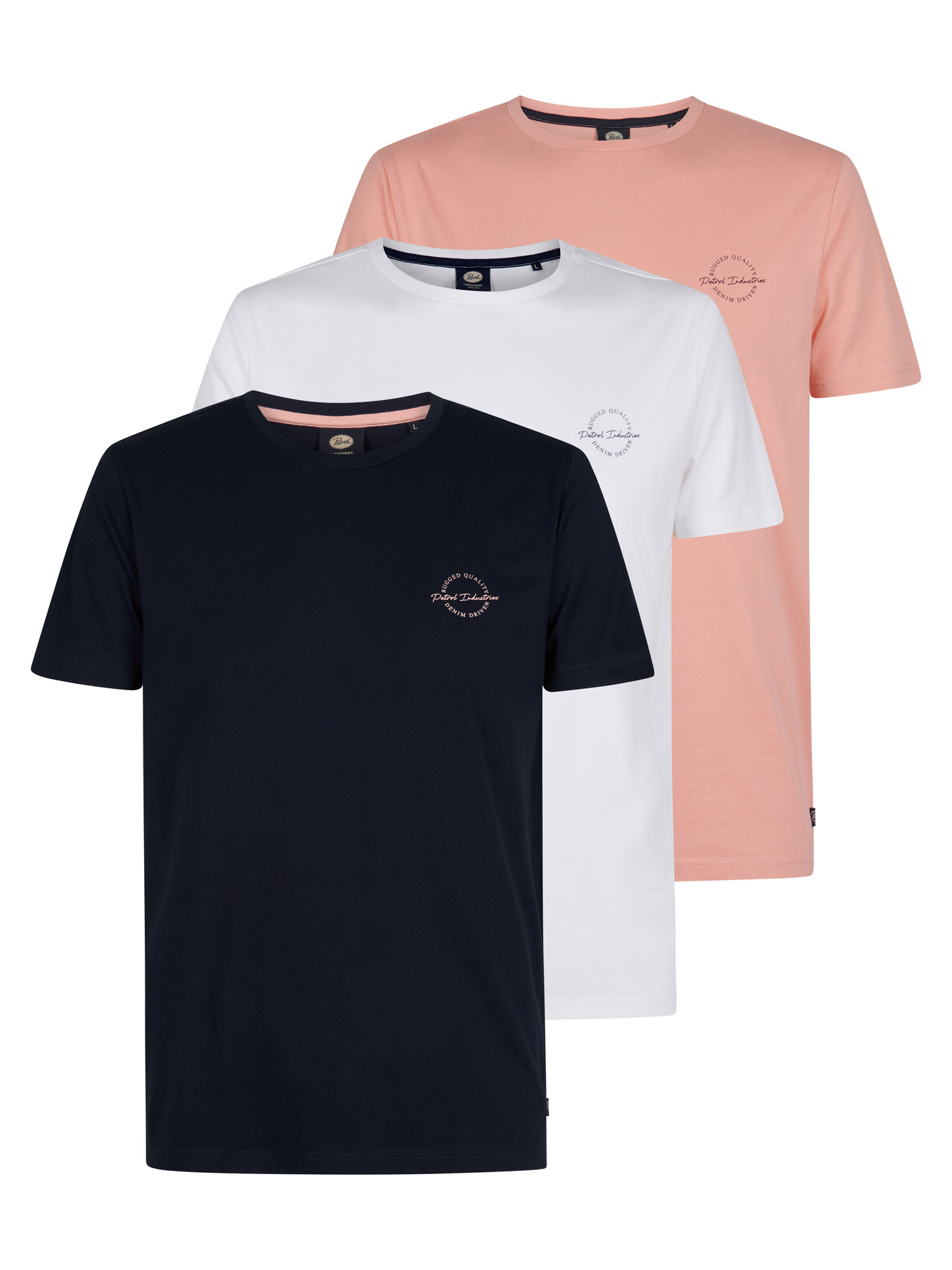 Lot de 3 t-shirts avec logo fuego, PETROL INDUSTRIES