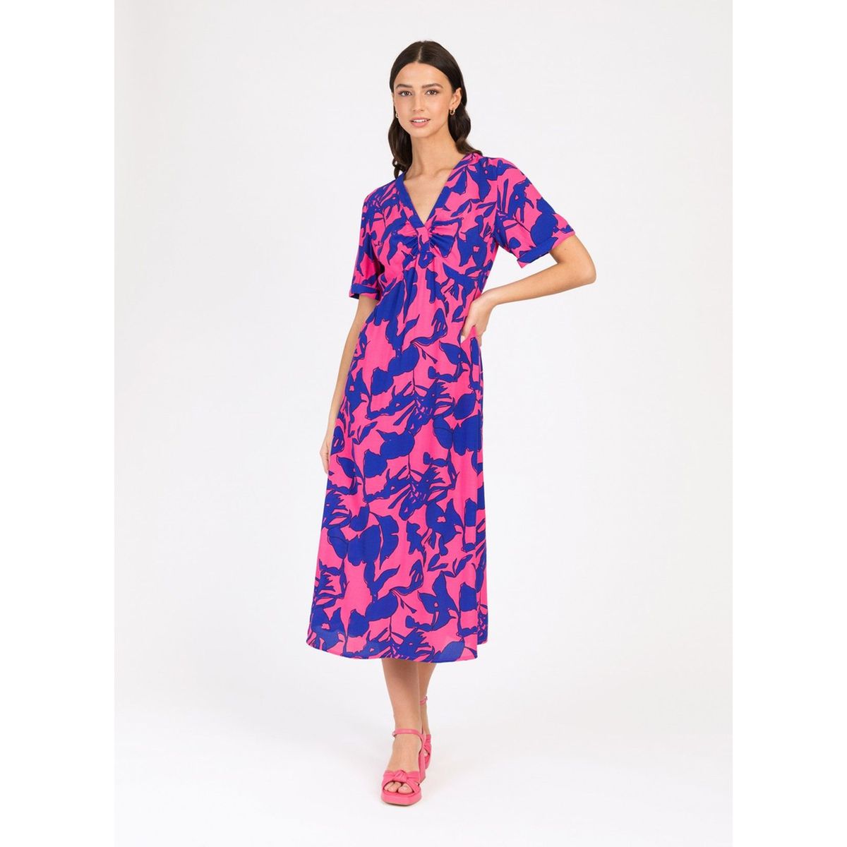 Robe Style&co Décolletée Imprimée - Taille S, Neuve Avec étiquette - Idéale Pour L'été