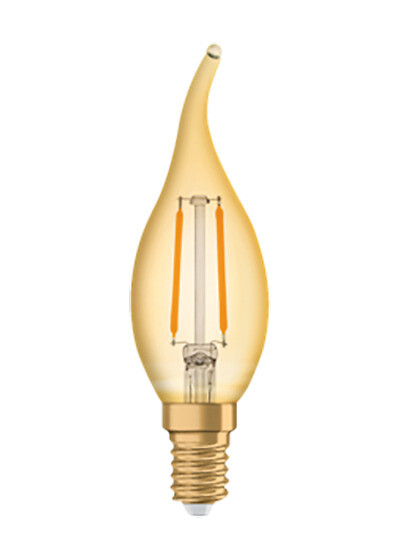 Ampoule LED E14 dorée en forme de bougie, KARE DESIGN