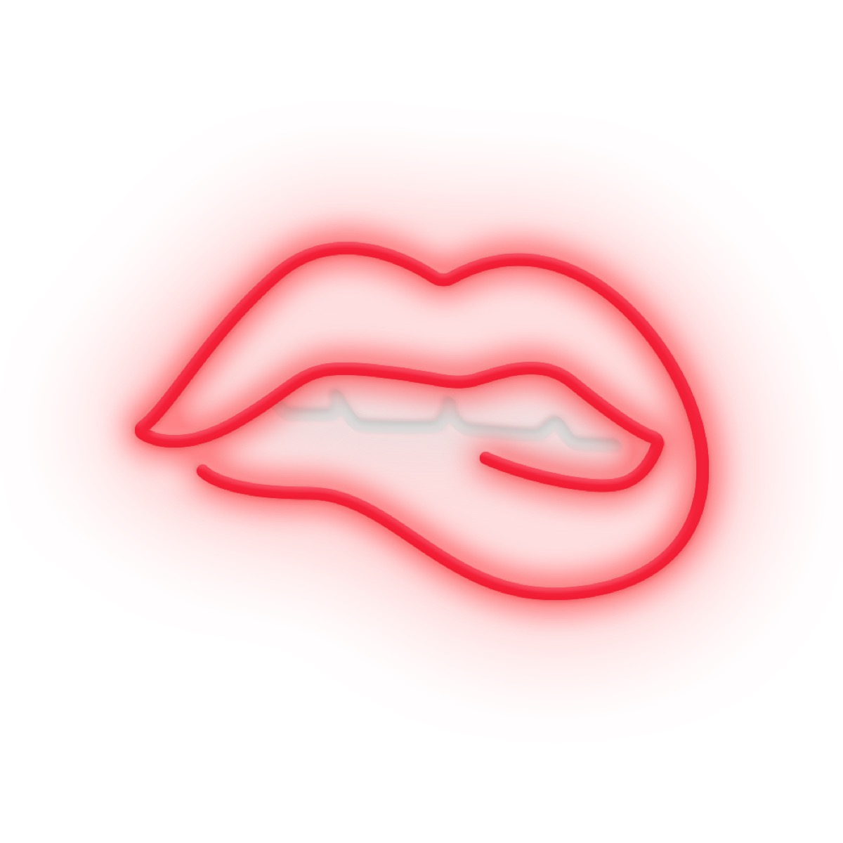 Eclairage néon BITING LIPS, CANDYSHOCK