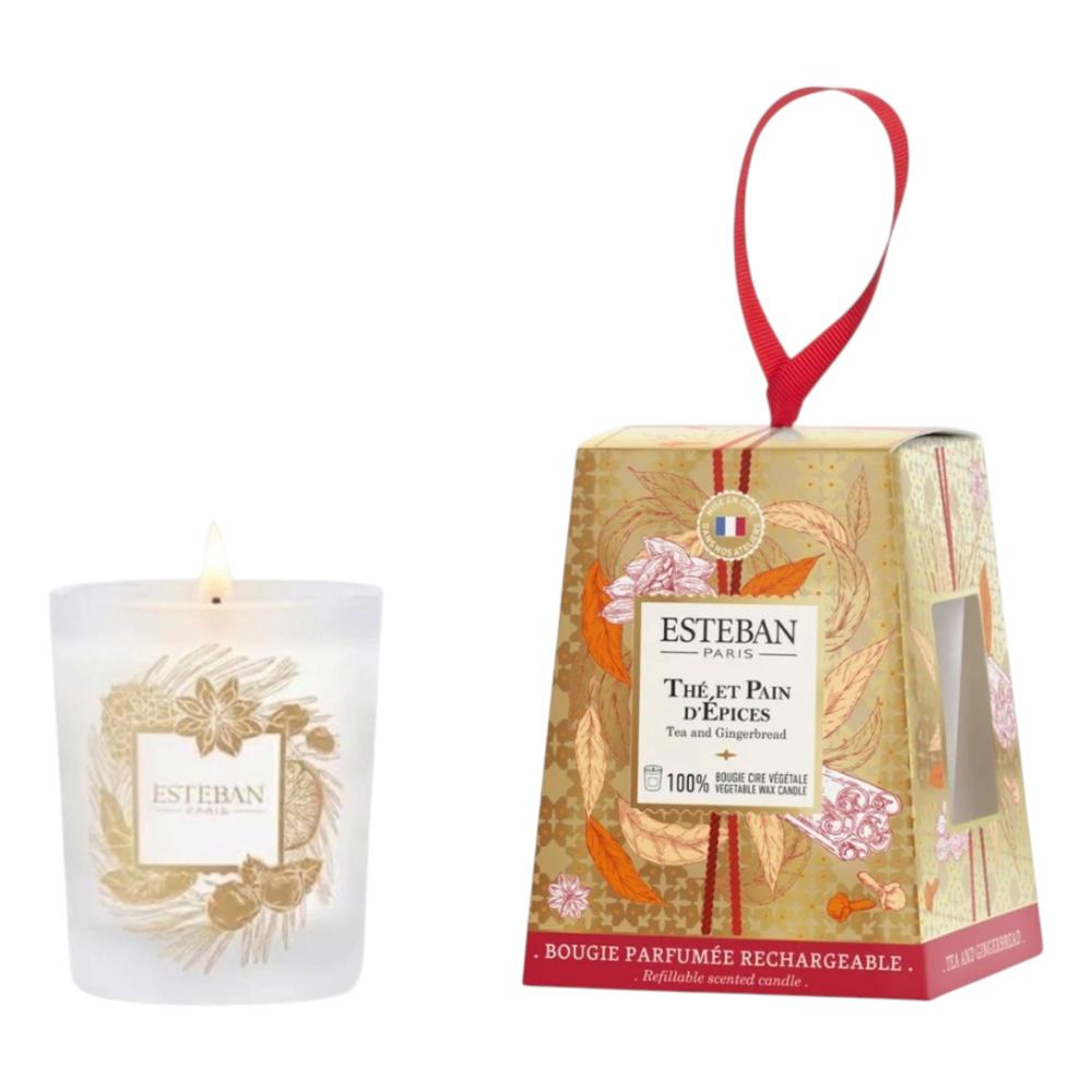 Bougie parfumée Thé et pain d'épices 180g, ESTEBAN