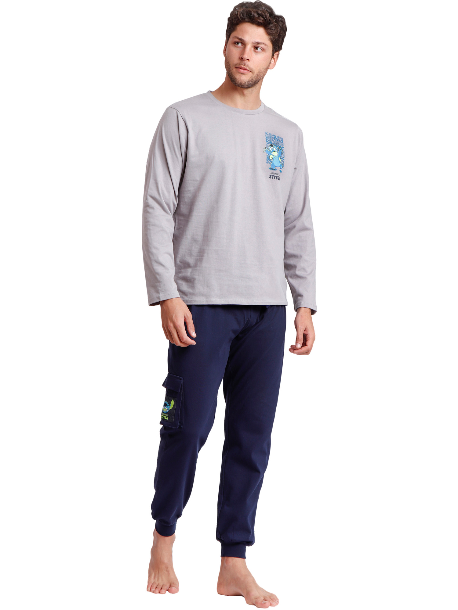 Pyjama tenue pantalon top manches longues 626 Stitch Disney, ADMAS