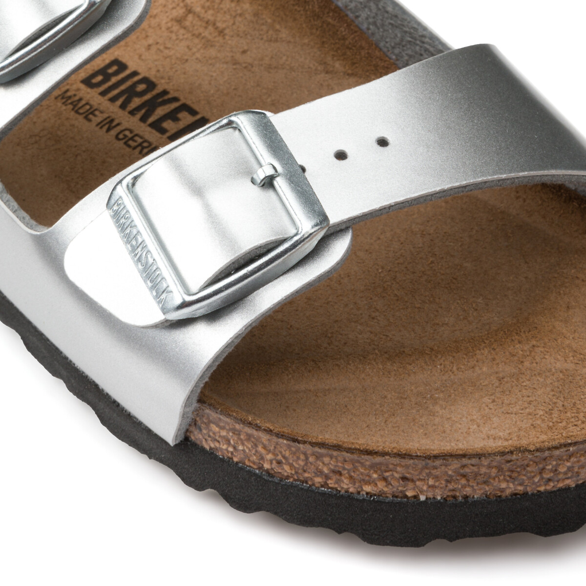 Metallic silver hot sale arizona birkenstock