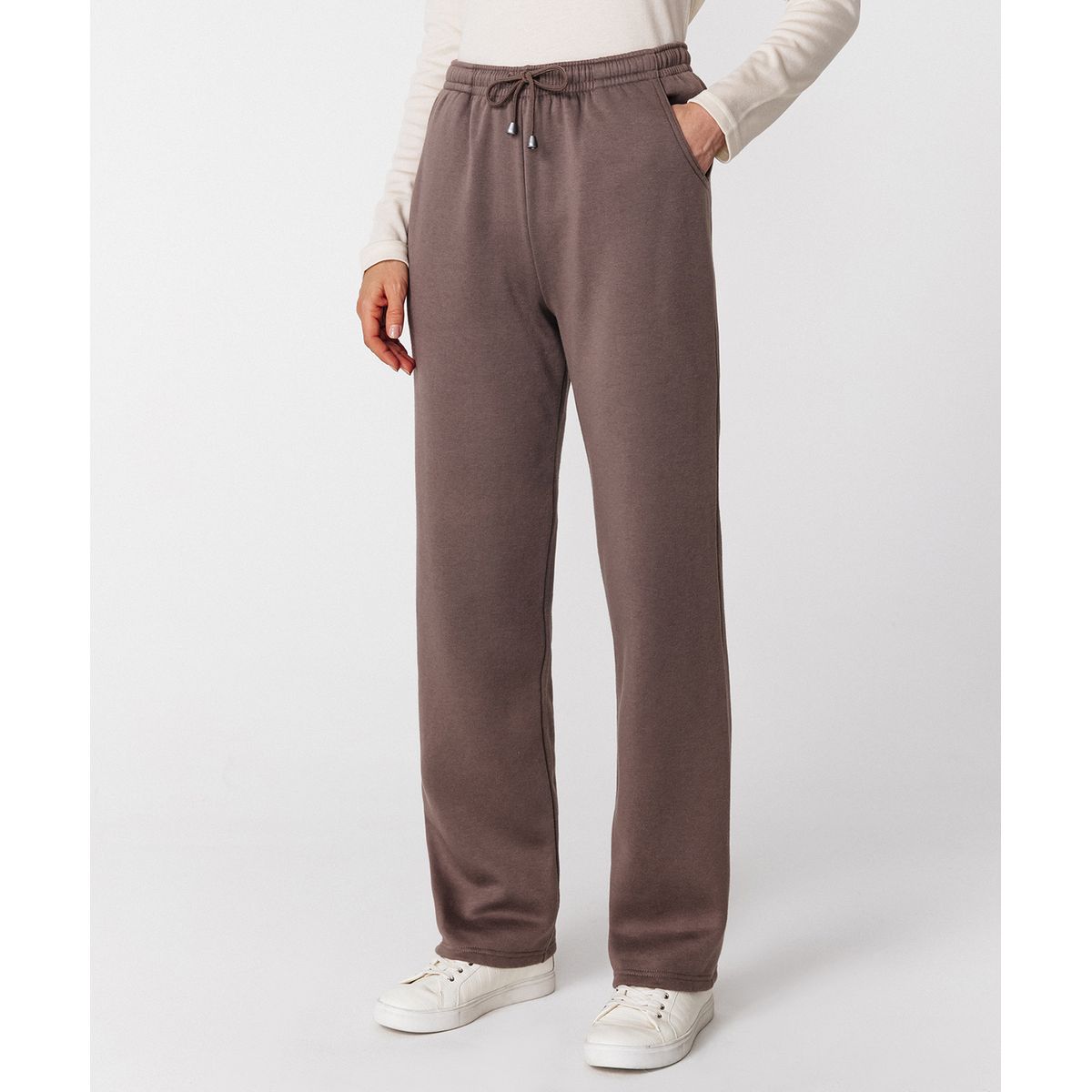 pantalon taupe femme